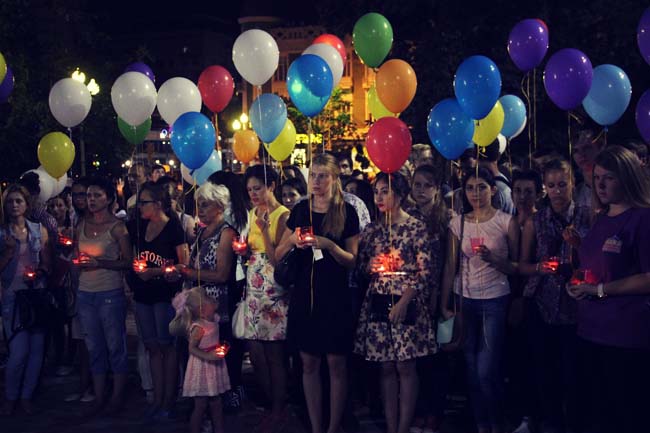Акция "Свеча памяти" в Краснодаре